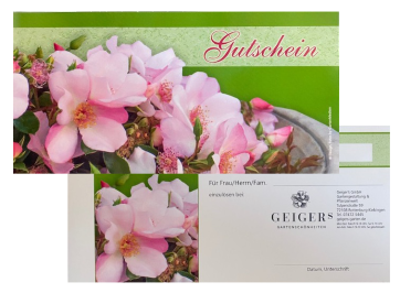 Verschenken Sie einen Gutschein von Geiger's Pflanzenwelt