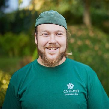 Auszubildender Landschaftsgärtner bei Geiger's - Bennet Hummel